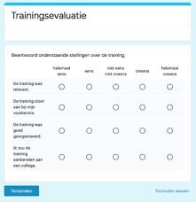 evaluatieformulier coaching